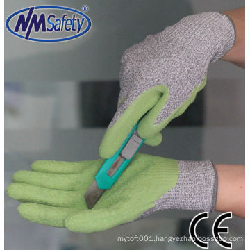 NMSAFETY latex rubber hand cut resistant gloves